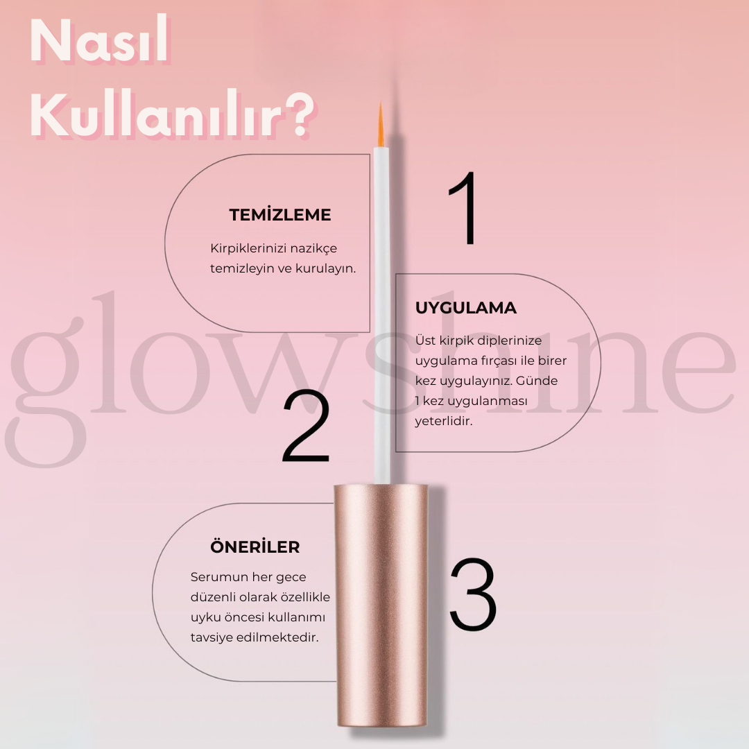 GLOWTİNT Besleyici Kirpik Serumu